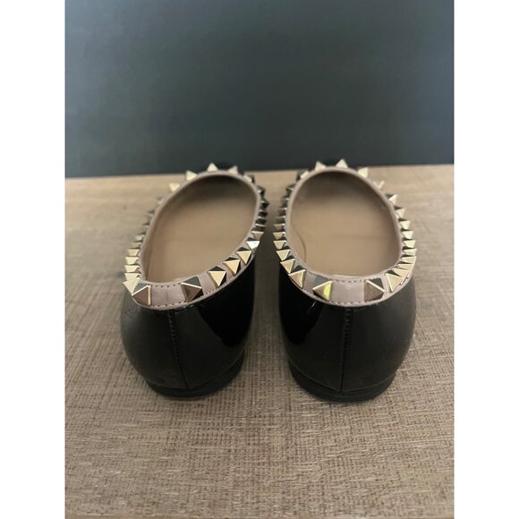 Valentino Garavani black Patent leather Rockstud Ballet Flats size 35 - Picture 4 of 11